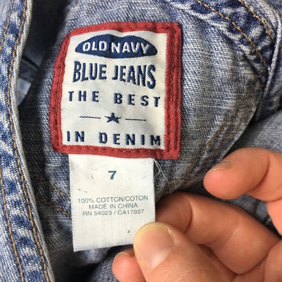 🍑Vintage Old Navy Kid’s Denim Overalls - Picture 5 of 6